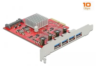 Image de DELOCK PCI Express x4 Karte 4x extern SuperSpeed USB 10Gbps