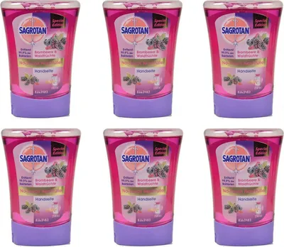 Produktbild von Sagrotan No Touch Nachfüller Brombeere und Waldfrüchte 250ml 6er Pack