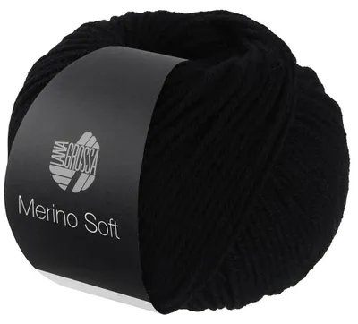 Produktbild von Lana Grossa - Merino Soft 0020 schwarz