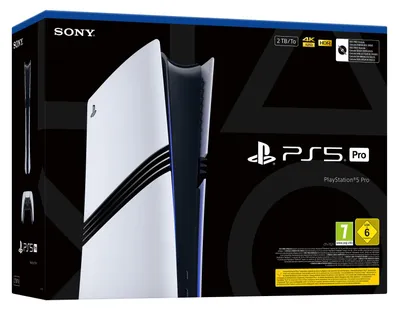 Obrázok produktu pre Sony PlayStation 5 Pro, PlayStation 5 Pro, Čierna, Biela, 120 Hz, SSD, 2 TB, 10,100,1000 Mbit/s