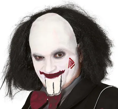Obrázek produktu pro Creepy paruka plešatý muž Halloween 2026, barva černá