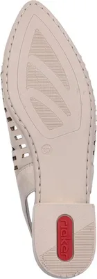 Produktbild von Rieker Damen Pumps Slingback Schnalle Cutouts 43160, Größe:41 EU, Farbe:Beige