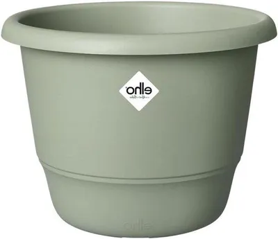 Productafbeelding van Bloempot Rond - Plantenbak Buiten - Tuin Decoratie - 100% Gerecycled Plastic - 40 cm - Groen