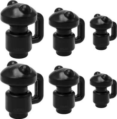 Produktbild von AWM Trampolin Endkappen (Frosch) Schutzkappen 28 mm - Innenliegend - Sicherheitsnetz Kappen Abschlusskappen (Schwarz - 6x)