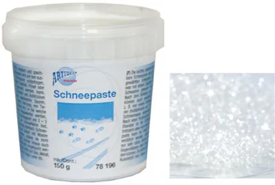 Produktbild von CREARTEC Schneepaste mit Glitzereffekt in Weiß - Inhalt 150g, Kunstschnee - 78196