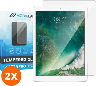 Produktbild von Mobigear iPad Pro 12.9 Zoll (2017) Panzerglas Gehärtetes Glas Displayschutz - Hüllenfreundlich (2er Pack)