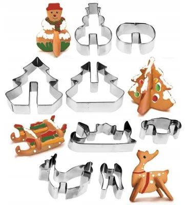 Obrázek produktu pro La Cucina 3D Vánoční vykrajovátka 8 ks Nerezová ocel