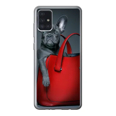 Produktbild von MuchoWow® Handyhülle Schutzhülle Hülle für Samsung Galaxy A52 5G Hund - Lustig - Tasche - Kinder - Jungen - Mädchen - Kinder Silikon Softcase Handy Hülle - Umschlag