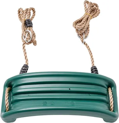 Immagine prodotto di Altalena TRIBECCO, parco giochi, sedile antiscivolo, altalena in plastica, pedana per altalena (verde)
