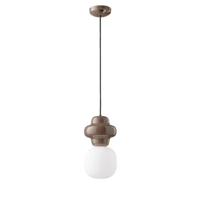 Produktbild von Hängeleuchte Vintage Decò Copacabana Keramik Braun 1 Licht E27