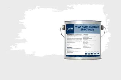 Productafbeelding van Wixx Aqua Houtlak Spray Matt - Wit - 10L