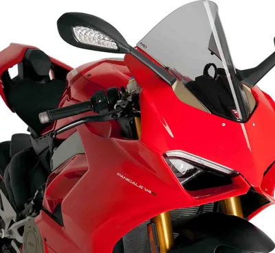 Produktbild von Puig Racing Ducati Panigale 1100 V4 Windschutzscheibe Schwarz Schwarz One Size