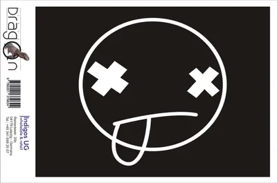 Produktbild von Aufkleber / Autoaufkleber - JDM / Die cut / Auto / OEM - Broker emoticon - 210x210mm pink - Heckscheibe / Heckscheibenaufkleber