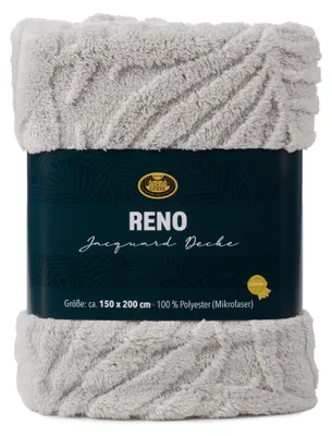 Immagine prodotto di GÖZZE Coperta RENO argento BL 150x200 cm argento Coperta da salotto Coperta morbida