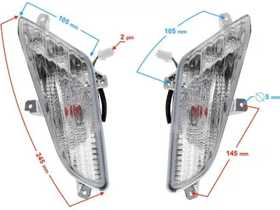 Immagine prodotto di Indicatori di direzione anteriori per scooter Tres