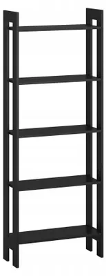 Zdjęcie produktu dla Regał drabinka do salonu 5 półek 165x62 cm czarny