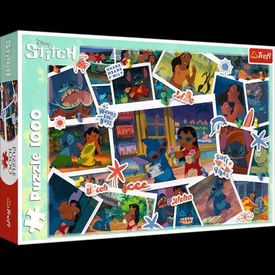 Productafbeelding van Trefl Lilo & Stitch, 1000 stukjes, Puzzel met afbeeldingen uit de tekenfilms