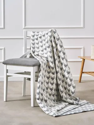 Produktbild von UMIPLED | Kuscheldecke, Sofaüberwurf Decke, Dicke Sofadecke, Couchdecke, Flauschige, Wohndecke für Couch, 150x200cm, - Grau/Weiß