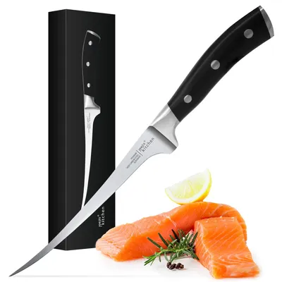 Filetiermesser 32 cm Edelstahl flexibel mit Schutzhülle