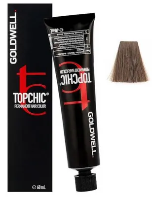 Immagine prodotto di Goldwell Topchic Tube C7A Medium Ash Blonde 60ml - colore permanente in tubo