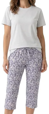 Produktbild von Schiesser Mix & Relax Schlafanzug Set aus T-Shirt und 3/4-Hose, Weicher, elastischer Single Jersey, Hoher Tragekomfort