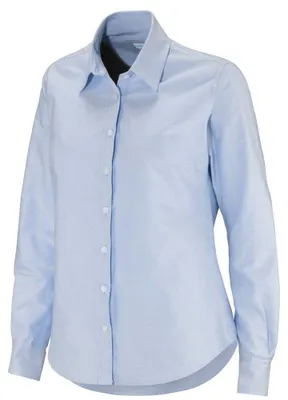 Image de Cottover - Chemisier pour femmes, en coton Oxford ET200 (Taille S) (Bleu clair)