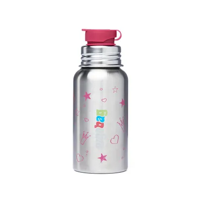Obrázek produktu pro ergobag nerezová láhev na pití princess silver multicoloured