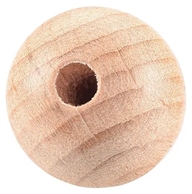 Produktbild von Vaessen Creative Holzperlen 18mm 100 Stk Runde DIY Schmuck Basteln Dekoration