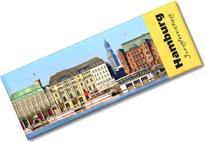 Produktbild von streetline Hamburg Jungfernstieg Panorama Souvenir Magnet
