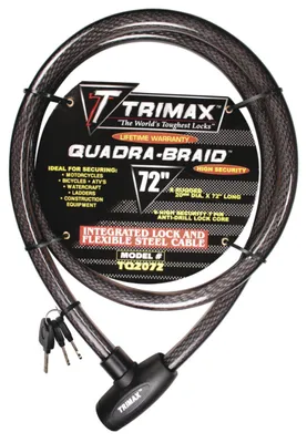 Produktbild von Trimax Trimaflex TQ2072 Kabelschloss mit Schlüssel, 1,8 m Länge x 20 mm, Kartenv