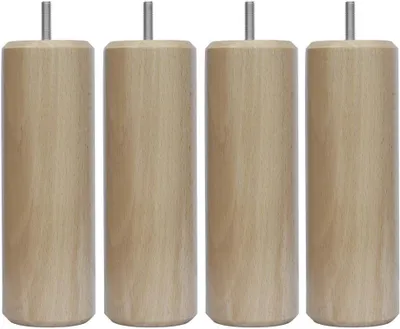 Productafbeelding van Houten voetjes voor lattenbodems, 7 x 7 x 20 cm, 4 stuks