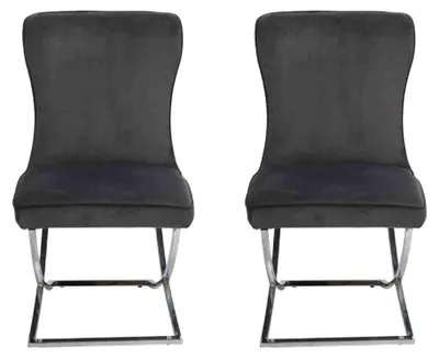 Obrázek produktu pro Designové židle 2x čalouněné židle Chesterfield Křesla Obývací jídelna