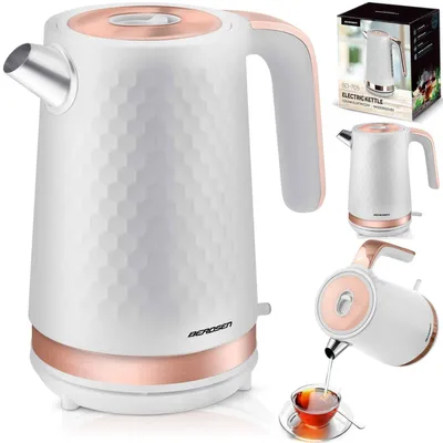 Produktbild von Berdsen BD-705 Wasserkocher 1,7 l, weiß-kupferfarben