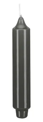 Produktbild von Lackkerzen Stabkerzen mit Zapfenfuß Grau 250 x Ø 30 mm, 12 Stück