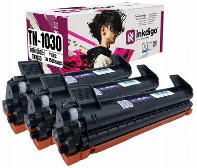 Produktbild von Inkdigo Tonerset TN1030 für Brother DCP-1510, DCP-1510E, DCP-1512, DCP-1512A – Schwarz,, KI-generiertes Bild