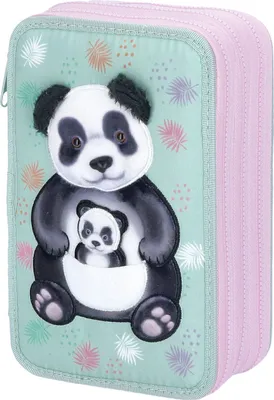 Produktbild von Depesche 3-Fach Federtasche TOPModel Applikation WILD mint-rosa