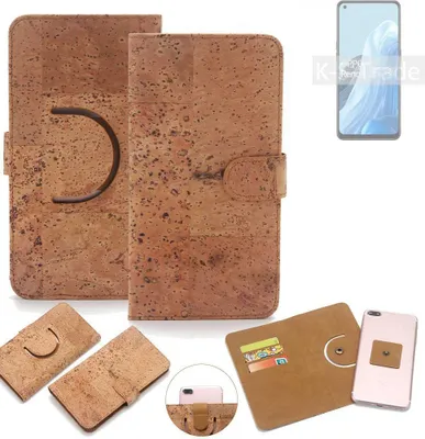 Produktbild von K-S-Trade Handy Hülle Schutz Hülle kompatibel mit Oppo Reno8 Lite 5G Handyhülle Schutzhülle Korkhülle Kork-Hülle 1x