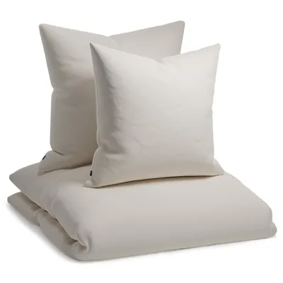 Produktbild von sleepwise Bettwäsche 200x200 Sommer Bettwäsche 3tlg- , Traumhaft Weich, Atmungsaktiv, Bügelfrei & Knitterfrei - Bettbezug Set aus gebürsteter Mikrofaser mit 65x65cm Kissenbezüge, Soft beige