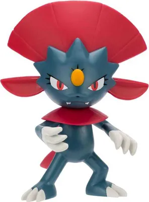 A full-body shot of a blue Pokémon figure with red accents and a yellow gem on its forehead, standing against a white background.