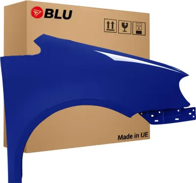Image de BLU Aile Compatible avec VW Volkswagen Touran 1T1 LL5M Droite Blau IndienBlau | 2003-2006 | Avant | Peint| Prêt à Monter | Galvanisé