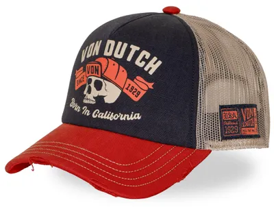 Produktbild von Von Dutch Originals Trucker Cap - CREW SKULL Red