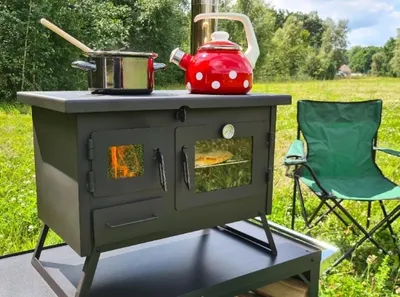 Produktbild von Outdoor-Küchenofen Garten-Kamin Gartenküche "ERNA" Pizzaofen Grillkamin Holzbackofen