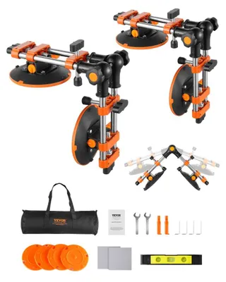 Image de Naadzetter, lot de 2 - Ventouses de 152 mm - Capacité de charge de 200 kg - Acier inoxydable
