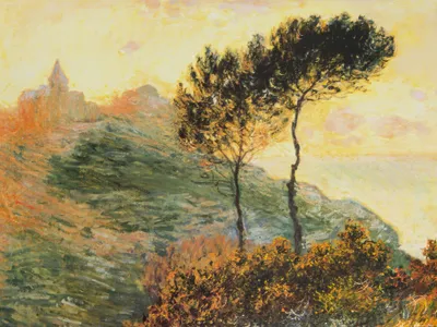Produktbild von Claude Monet Kunstdruck Bild - Die Kirche In Varengeville, 1882 (60 x 80 cm)