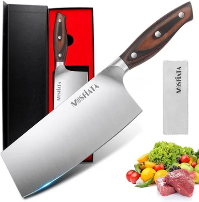 Hakmesser 20 cm – Chinesisches Kochmesser aus Edelstahl