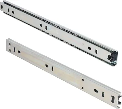Produktbild von 350mm Teleskopauszug-Schubkastenschienen 27mm Teilauszug trennbare Stahlschienen