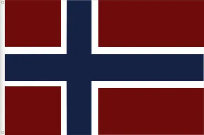 Norwegen-Flagge, 150x90 cm, 120D Polyester-Satin