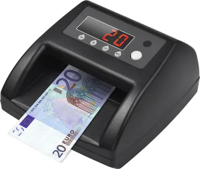 Produktbild von Mini-UV-Geldscheinpruefer, EUR-Geldzaehler, automatische Gelderkennung durch UV-MG-IR-Bild, Papierqualitaet, Groesse, Dicke, geeignet fuer Geschaefte, Lebensmittelgeschaefte, Restaurants, Hotels, Strassenhaendler, kleine Unternehmen