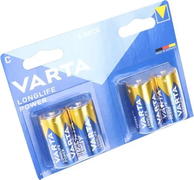 Produktbild von Varta Batterien 1,5 V Longlife C Alkaline Batterie (4 Stück)