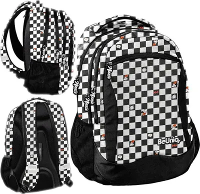 Produktbild von PASO Jugend-Schulrucksack für Mädchen Disney Minnie Kariert